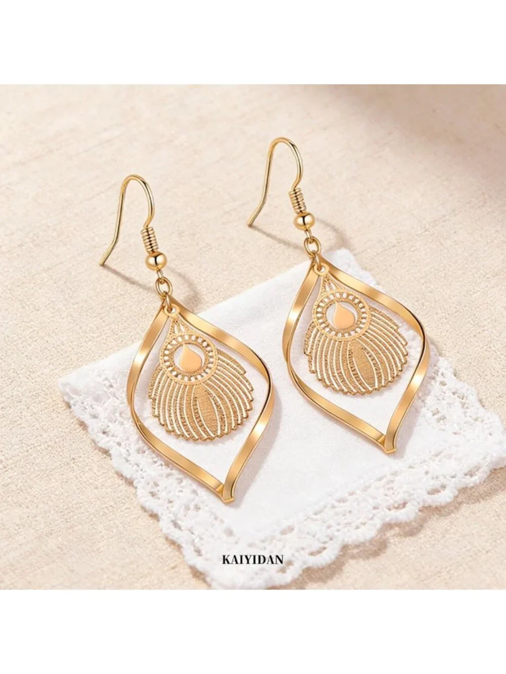 Trendy Boho Dangle Statement Earrings - Handmade Vintage Long Drop Jewelry Gift
